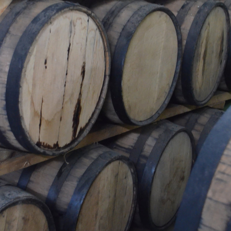 Wooden Barrels used to age tequila