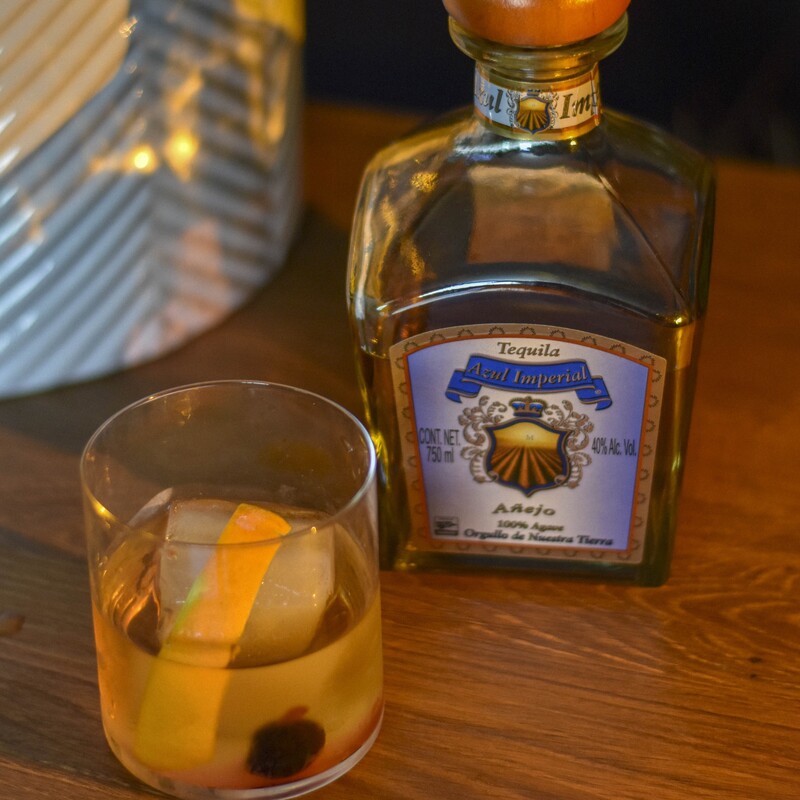Oaxacan Old Fashioned with Azul Imperial